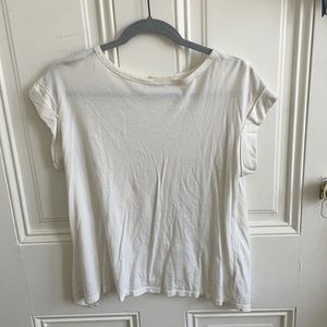 Cloth & Stone White Flowy T-Shirt